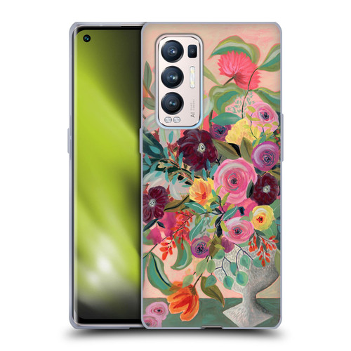 Suzanne Allard Floral Art Floral Centerpiece Soft Gel Case for OPPO Find X3 Neo / Reno5 Pro+ 5G