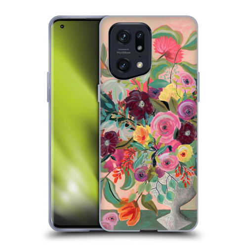 Suzanne Allard Floral Art Floral Centerpiece Soft Gel Case for OPPO Find X5 Pro