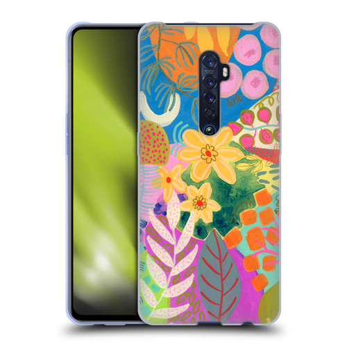 Suzanne Allard Floral Art Yellow Daisies Soft Gel Case for OPPO Reno 2