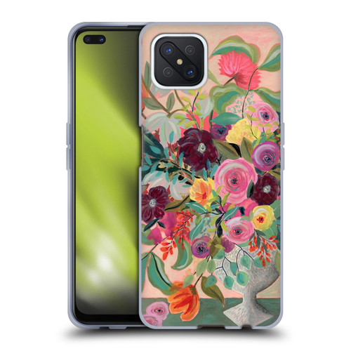 Suzanne Allard Floral Art Floral Centerpiece Soft Gel Case for OPPO Reno4 Z 5G