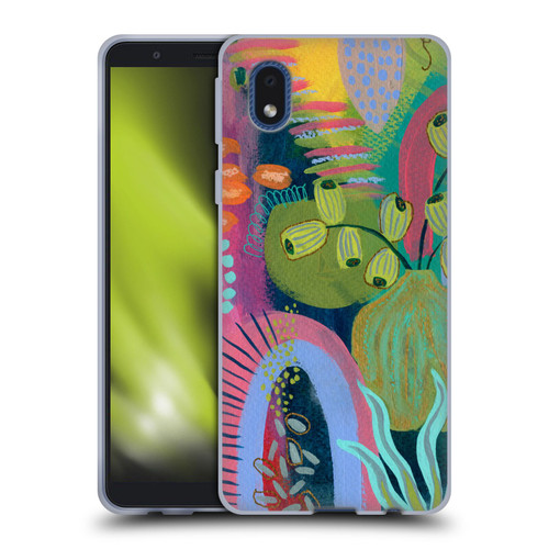 Suzanne Allard Floral Art Seed Pod Soft Gel Case for Samsung Galaxy A01 Core (2020)