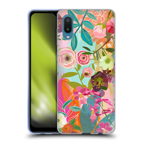 Suzanne Allard Floral Art Chase A Dream Soft Gel Case for Samsung Galaxy A02/M02 (2021)