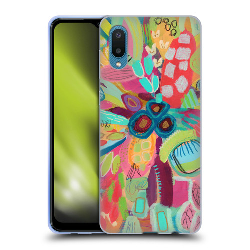 Suzanne Allard Floral Art Dancing In The Garden Soft Gel Case for Samsung Galaxy A02/M02 (2021)