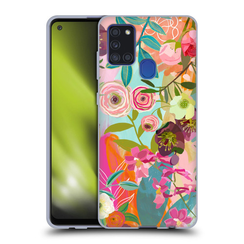 Suzanne Allard Floral Art Chase A Dream Soft Gel Case for Samsung Galaxy A21s (2020)