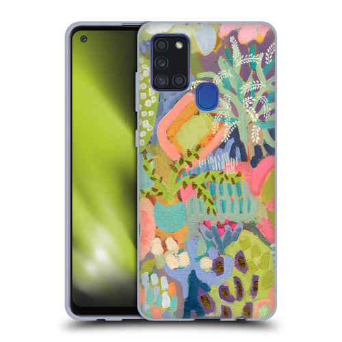 Suzanne Allard Floral Art Summer Fiesta Soft Gel Case for Samsung Galaxy A21s (2020)