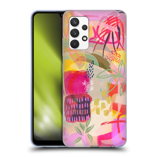 Suzanne Allard Floral Art You Are Loved Soft Gel Case for Samsung Galaxy A32 (2021)