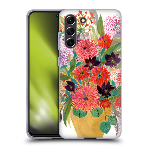 Suzanne Allard Floral Art Celebration Soft Gel Case for Samsung Galaxy S21 FE 5G