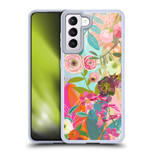 Suzanne Allard Floral Art Chase A Dream Soft Gel Case for Samsung Galaxy S21 5G