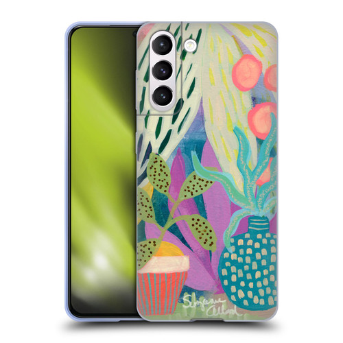 Suzanne Allard Floral Art Palm Heaven Soft Gel Case for Samsung Galaxy S21 5G