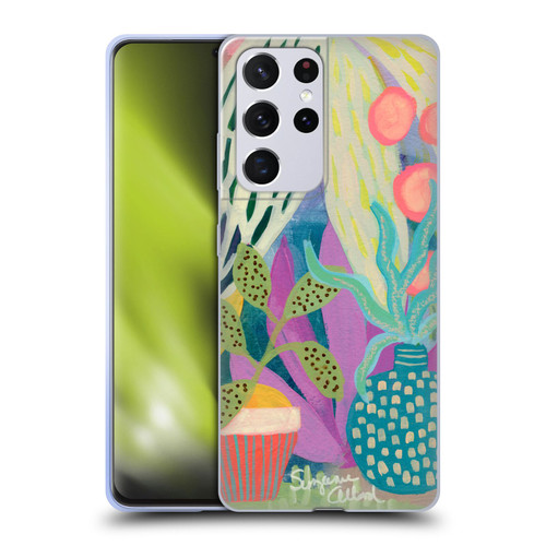 Suzanne Allard Floral Art Palm Heaven Soft Gel Case for Samsung Galaxy S21 Ultra 5G