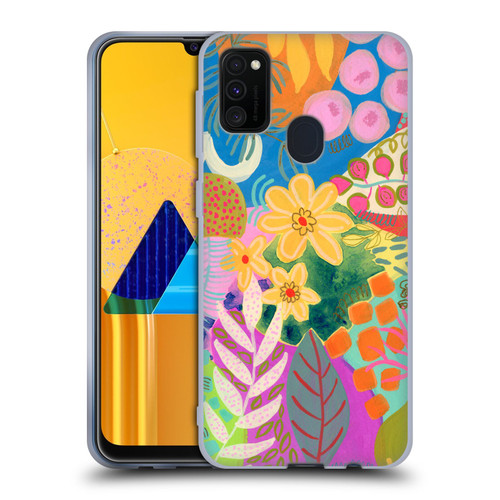 Suzanne Allard Floral Art Yellow Daisies Soft Gel Case for Samsung Galaxy M30s (2019)/M21 (2020)