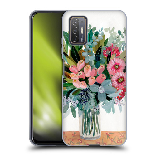 Suzanne Allard Floral Graphics Magnolia Surrender Soft Gel Case for HTC Desire 21 Pro 5G