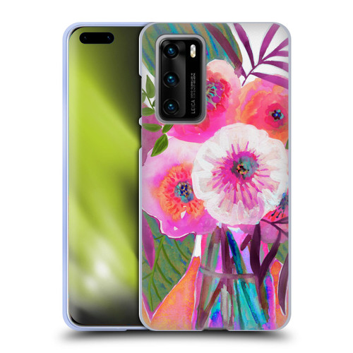 Suzanne Allard Floral Graphics Sunrise Bouquet Purples Soft Gel Case for Huawei P40 5G