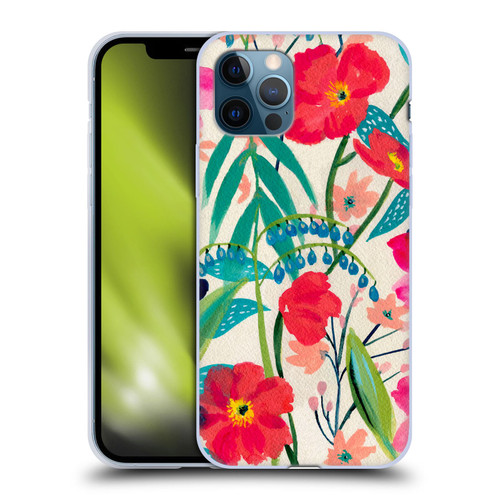Suzanne Allard Floral Graphics Garden Party Soft Gel Case for Apple iPhone 12 / iPhone 12 Pro