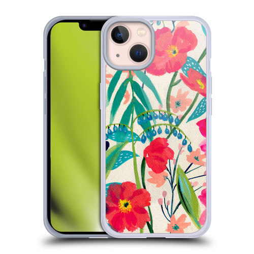 Suzanne Allard Floral Graphics Garden Party Soft Gel Case for Apple iPhone 13
