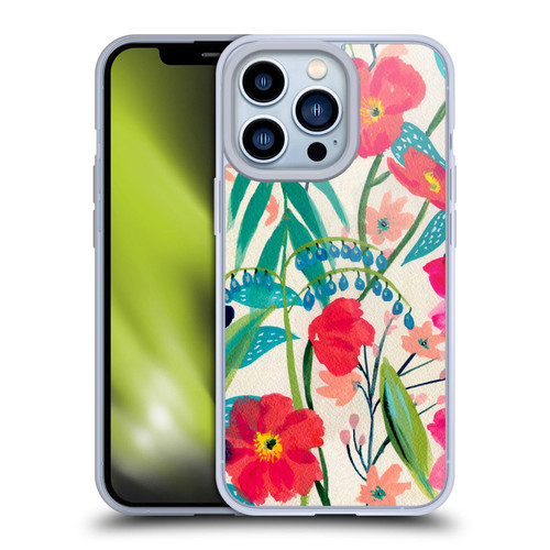 Suzanne Allard Floral Graphics Garden Party Soft Gel Case for Apple iPhone 13 Pro