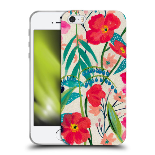Suzanne Allard Floral Graphics Garden Party Soft Gel Case for Apple iPhone 5 / 5s / iPhone SE 2016