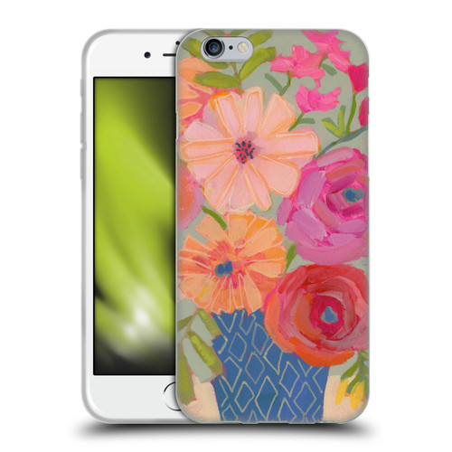 Suzanne Allard Floral Graphics Blue Diamond Soft Gel Case for Apple iPhone 6 / iPhone 6s