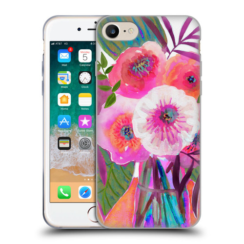 Suzanne Allard Floral Graphics Sunrise Bouquet Purples Soft Gel Case for Apple iPhone 7 / 8 / SE 2020 & 2022