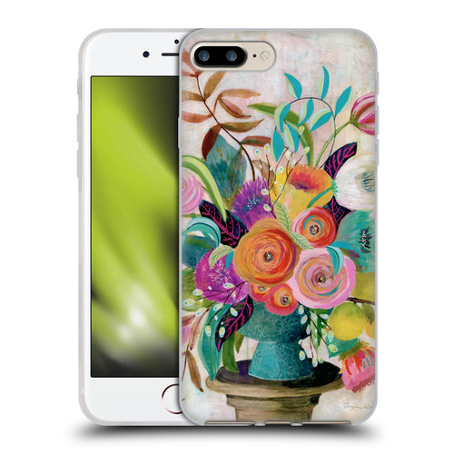 Suzanne Allard Floral Graphics Charleston Glory Soft Gel Case for Apple iPhone 7 Plus / iPhone 8 Plus