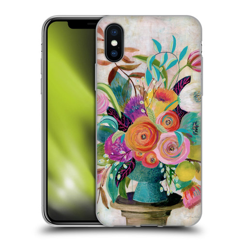 Suzanne Allard Floral Graphics Charleston Glory Soft Gel Case for Apple iPhone X / iPhone XS