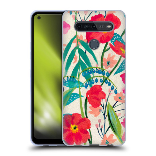 Suzanne Allard Floral Graphics Garden Party Soft Gel Case for LG K51S