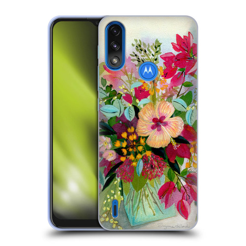 Suzanne Allard Floral Graphics Flamands Soft Gel Case for Motorola Moto E7 Power / Moto E7i Power