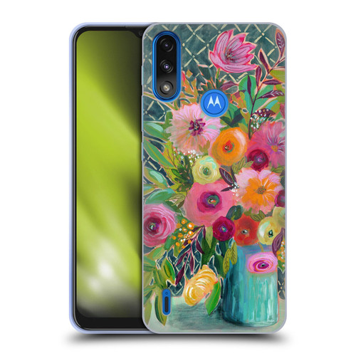 Suzanne Allard Floral Graphics Hope Springs Soft Gel Case for Motorola Moto E7 Power / Moto E7i Power