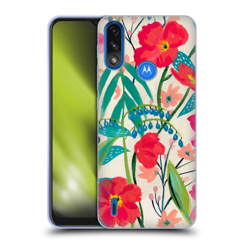 Suzanne Allard Floral Graphics Garden Party Soft Gel Case for Motorola Moto E7 Power / Moto E7i Power