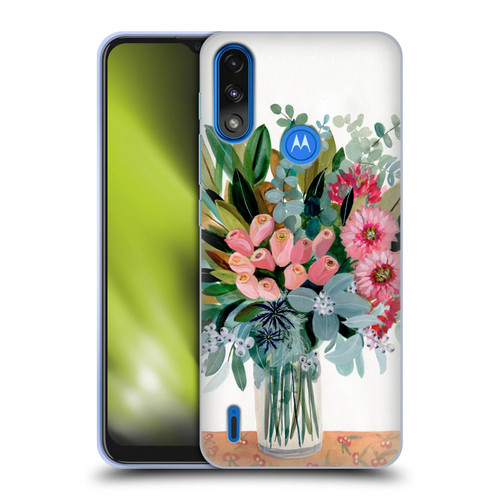 Suzanne Allard Floral Graphics Magnolia Surrender Soft Gel Case for Motorola Moto E7 Power / Moto E7i Power