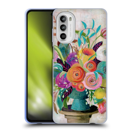Suzanne Allard Floral Graphics Charleston Glory Soft Gel Case for Motorola Moto G52