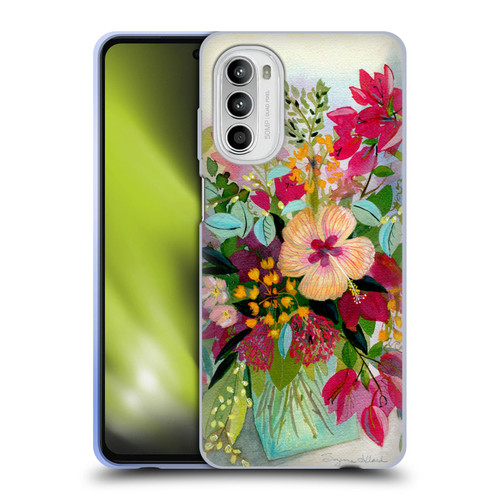 Suzanne Allard Floral Graphics Flamands Soft Gel Case for Motorola Moto G52