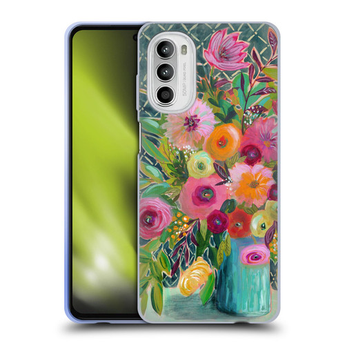 Suzanne Allard Floral Graphics Hope Springs Soft Gel Case for Motorola Moto G52