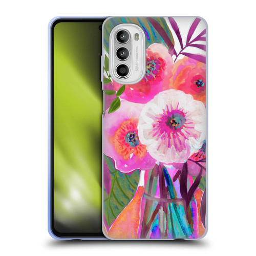 Suzanne Allard Floral Graphics Sunrise Bouquet Purples Soft Gel Case for Motorola Moto G52