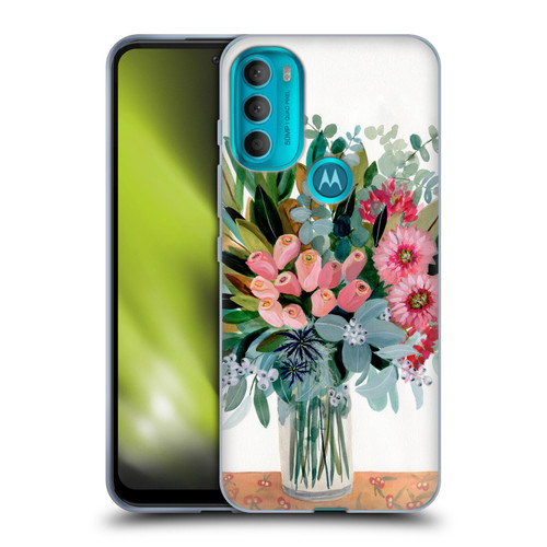 Suzanne Allard Floral Graphics Magnolia Surrender Soft Gel Case for Motorola Moto G71 5G