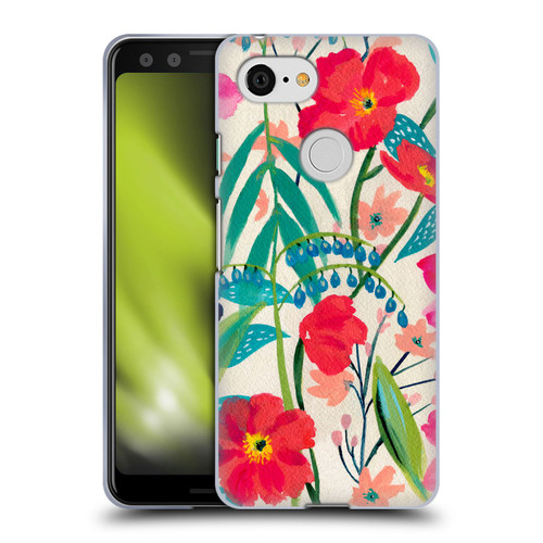 Suzanne Allard Floral Graphics Garden Party Soft Gel Case for Google Pixel 3