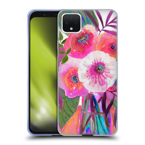 Suzanne Allard Floral Graphics Sunrise Bouquet Purples Soft Gel Case for Google Pixel 4 XL