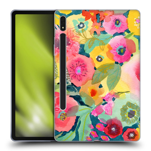 Suzanne Allard Floral Graphics Delightful Soft Gel Case for Samsung Galaxy Tab S8