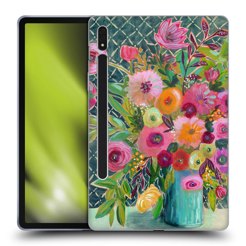 Suzanne Allard Floral Graphics Hope Springs Soft Gel Case for Samsung Galaxy Tab S8