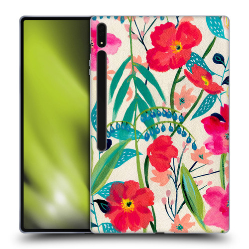 Suzanne Allard Floral Graphics Garden Party Soft Gel Case for Samsung Galaxy Tab S8 Ultra