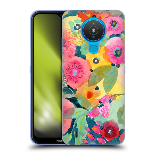 Suzanne Allard Floral Graphics Delightful Soft Gel Case for Nokia 1.4