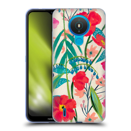 Suzanne Allard Floral Graphics Garden Party Soft Gel Case for Nokia 1.4