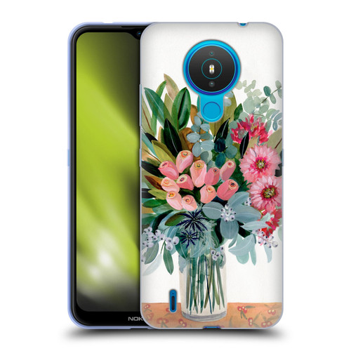 Suzanne Allard Floral Graphics Magnolia Surrender Soft Gel Case for Nokia 1.4