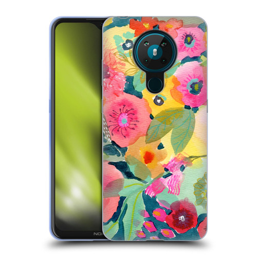 Suzanne Allard Floral Graphics Delightful Soft Gel Case for Nokia 5.3