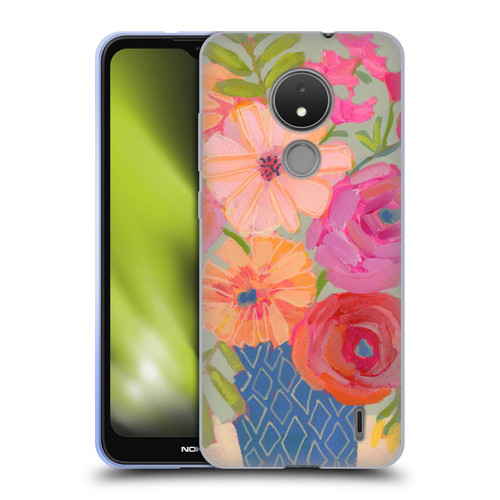 Suzanne Allard Floral Graphics Blue Diamond Soft Gel Case for Nokia C21