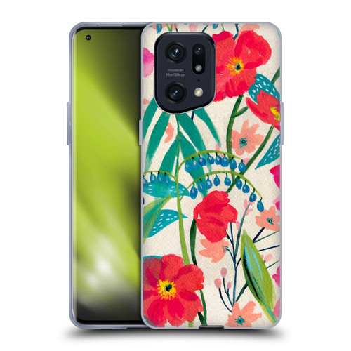 Suzanne Allard Floral Graphics Garden Party Soft Gel Case for OPPO Find X5 Pro
