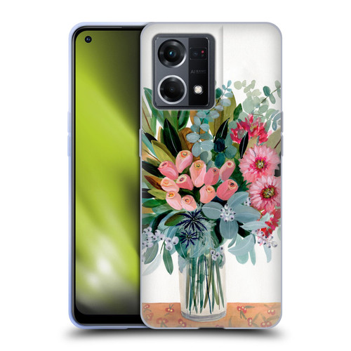 Suzanne Allard Floral Graphics Magnolia Surrender Soft Gel Case for OPPO Reno8 4G