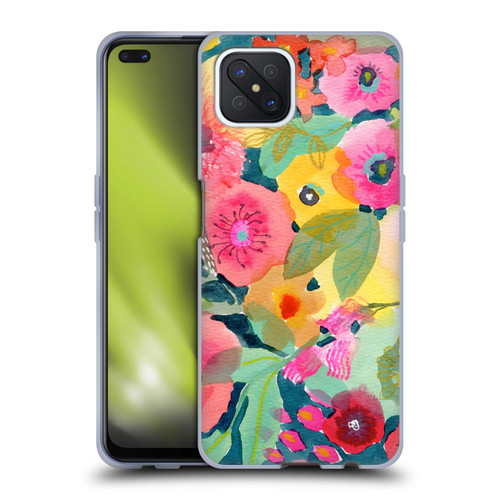 Suzanne Allard Floral Graphics Delightful Soft Gel Case for OPPO Reno4 Z 5G