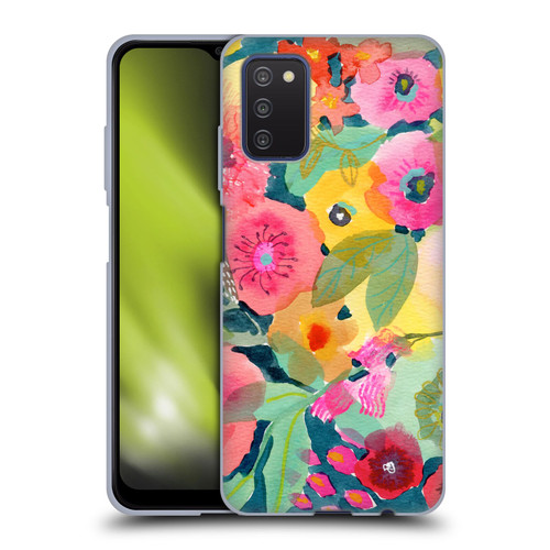 Suzanne Allard Floral Graphics Delightful Soft Gel Case for Samsung Galaxy A03s (2021)