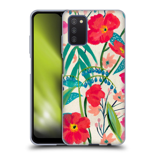 Suzanne Allard Floral Graphics Garden Party Soft Gel Case for Samsung Galaxy A03s (2021)